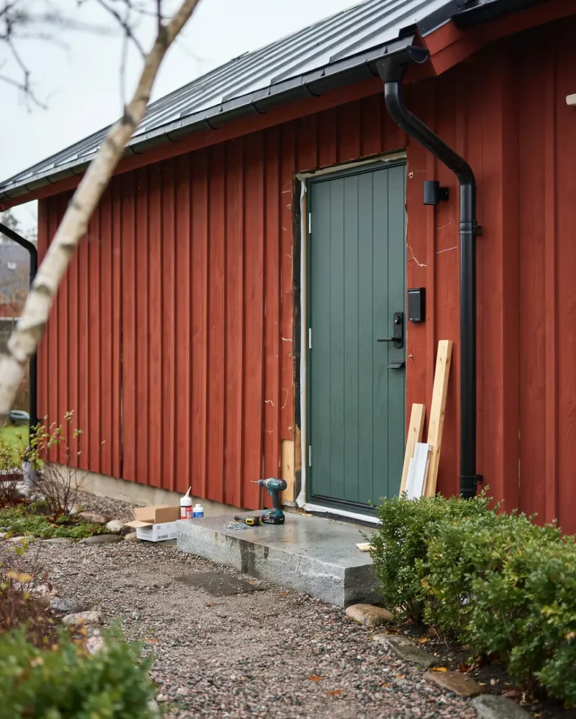 byta ytterd rr i villa s kerhet isolering och montering som h ller t tt ret runt
